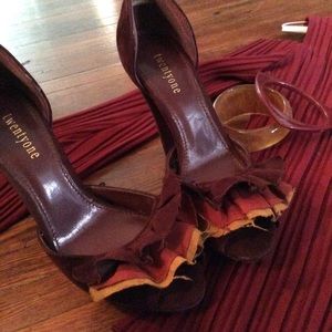 Vintage Style Chunky Block High Heel